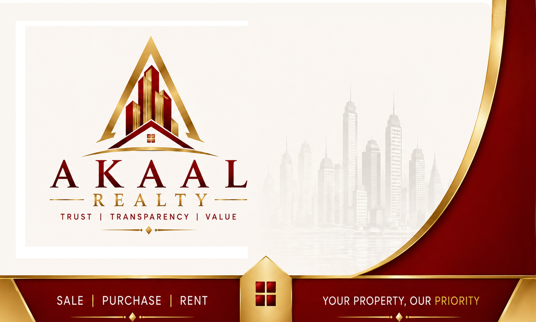 Akaal Realty visiting card back